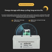 Batterie au gel scellée sans entretien à décharge profonde de qualité solaire 12V 65Ah 100Ah 120Ah 150Ah haute capacité pour voiturettes de golf
