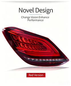Gruppo Luci Posteriori per <span class=keywords><strong>Mercedes</strong></span>-Benz Classe <span class=keywords><strong>C</strong></span> W205 15-18, Aggiornamento con Nuove Luci LED di Marcia e Indicatori di Direzione, 3000K 3000 Lumen - Product Image 6