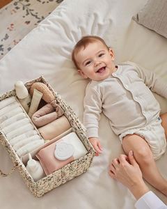 Custom Floral Diaper Caddy Organizer Stylish <b>Nursery</b> Storage Basket Diaper <b>Bag</b> - Product Image 3