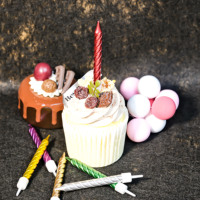 Lot de 6 bougies d'anniversaire colorées en cire de paraffine sans fumée, écologiques, faites à la main, pour la décoration de gâteaux de fête, de mariage et de banquet