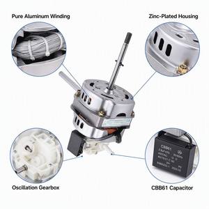 มอเตอร์พัดลมตั้งโต๊ะ <span class=keywords><strong>7118</strong></span> 7120 AC 220V 50W 1200rpm ลวดอลูมิเนียม อะไหล่พัดลมทนทาน โรงงานผลิตโดยตรง - Product Image 3