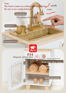 Giocattoli per Giochi di Ruolo, Set Cucina per Bambini con Frigorifero, Forno e <span class=keywords><strong>Lavatrice</strong></span> Simulati - Product Image 4