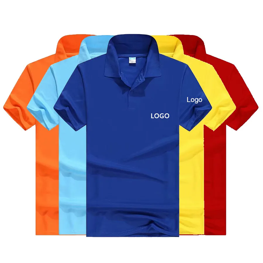 Custom Heren Revers Logo Shirt Korte Mouw Borduurwerk Print Katoen Polyester Unisex Gebreide Casual Golf Poloshirts