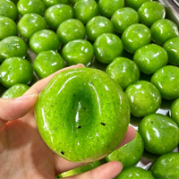 Jouet anti-stress en TPR souple de 6 cm en forme de kiwi simulé, fait main, avec son de gelée pétrolée, sans rebond