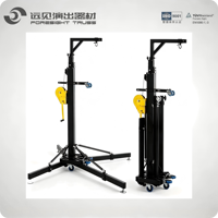 Soporte de Manivela para Escenario, 6m Máx., Aleación de Acero, Plegable, para Altavoces Line Array, Telescópico, con Manivela Manual