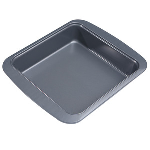 ถาดอบสี่เหลี่ยมเหล็กคาร์บอนเคลือบสารกันติด สำหรับทำชีสเค้กและขนมอบ ขนาด 22.5x22.5 ซม. ใช้กับเตาอบได้ - Product Image 4