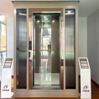 Ascenseur électrique domestique sans engrenages ultra-sûr, 5 étages, 8 personnes, pour bâtiment extérieur