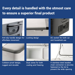 Refrigerador Portátil Mini para Auto de 28L <span class=keywords><strong>con</strong></span> Compresor de CC de 12V y Congelador para Camping y Uso en Exteriores - Product Image 3