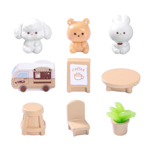 Miniatures d'animaux en résine, moules d'artisanat en résine, statues pour micro-jardins féériques, accessoires de paysage, décorations pour maisons de poupées - Product Image 5