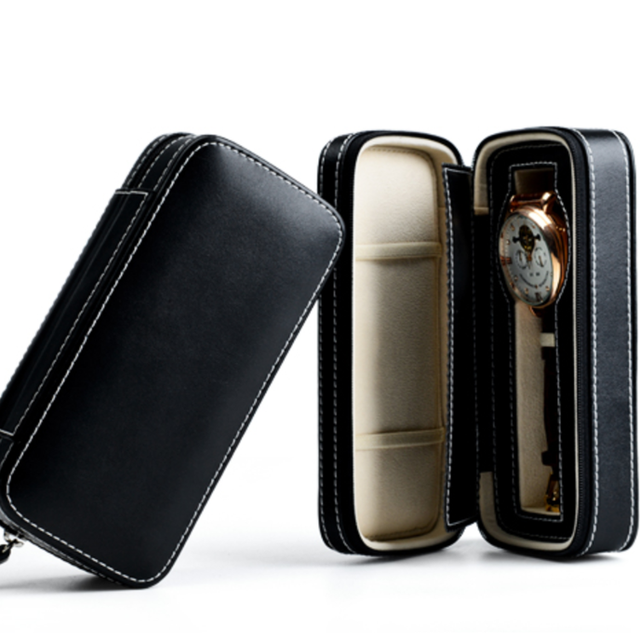 SHBC Factory OEM Leather/Carbon Fiber Watch Box Storage Box Organizer for Display Holder Case, Travel Watch Organizer Box