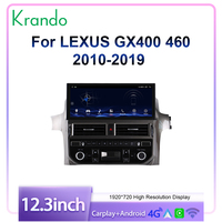 Écran Android Auto Carplay Krando 12,3 pouces pour LEXUS GX400 GX460 2010-2019, autoradio GPS, système Android multimédia BT