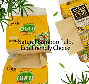 Rouleau d'essuie-tout de cuisine ultra doux et écologique en gros d'usine, en pâte de bambou vierge, fortement absorbant - Product Image 5