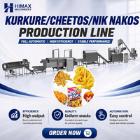 Machine industrielle de fabrication de snacks au maïs Kurkure Cheetos, équipement d'extrusion alimentaire, ligne de production Kurkure Cheetos Nik Naks
