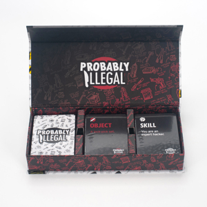 Jeu de cartes de fête « Probablement illégal » – Impression personnalisée – Jeu de cartes de table amusant pour adultes pour soirées entre amis - Product Image 4