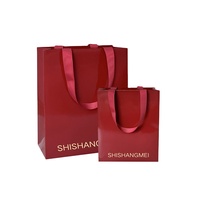 Sac cadeau en papier parfum vin rouge petit emballage de bougie d'huile essentielle en gros sac en papier cadeau de Noël avec poignée