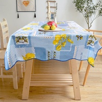 Pvc imprimé Fleur Fruits vinyle nappe couverture de table en Plastique nappe en pvc, toile cirée