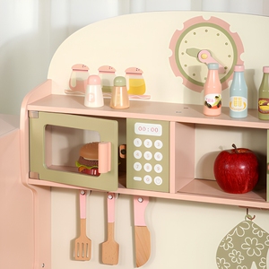 Set <span class=keywords><strong>Cucina</strong></span> Giocattolo in Legno Personalizzabile Unisex, Giocattoli Educativi per Bambini, Mini <span class=keywords><strong>Cucina</strong></span> Fai-da-Te per Bambini in Età Prescolare - Product Image 3