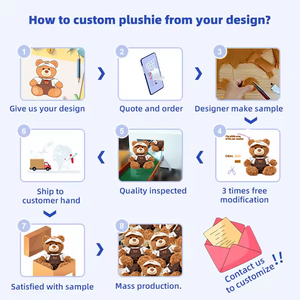 Ce CPC OEM ODM sang trọng nhà sản xuất tùy chỉnh Gấu bông đồ chơi sang trọng dễ thương động vật nhồi bông búp bê tùy chỉnh đồ chơi sang trọng - Product Image 6