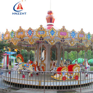 Parque de atracciones eléctrico personalizable, carrusel de caballos, carrucel de caballitos, paseo para niños y adultos - Product Image 1