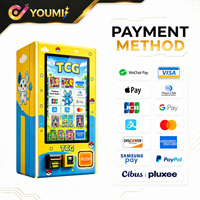 Máquina Expendedora de Cartas Coleccionables Inteligente, Mini, con API y SDK Disponibles, Montada en la Pared, con Lector de Tarjetas para la Venta de Paquetes de Cartas Pokémon