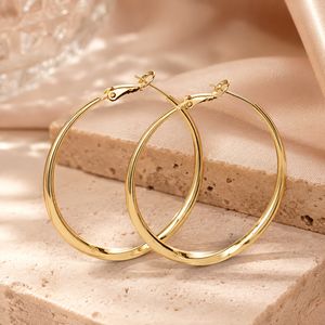Orecchini a Cerchio Classici per Donne, Design Semplice e Rotondo, Accessori per Orecchie da Indossare Quotidianamente - Product Image 4