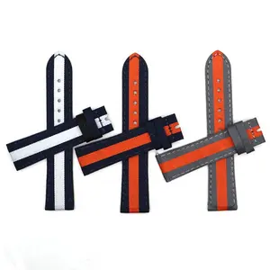 Sailcloth-Correa <span class=keywords><strong>de</strong></span> cuero para reloj Apple Watch 7, Correa deportiva <span class=keywords><strong>de</strong></span> 20 Mm y 22Mm con hebilla negra - Product Image 2