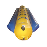 Jeux nautiques gonflables bateau banane 3-6 places double tube flottant pour la plage et le parc aquatique