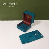 Boîte à bagues de luxe recouverte de velours, boîte d'emballage de bijoux avec logo personnalisé, boîte cadeau haut de gamme pour bague de fiançailles ou de mariage, fabricant OEM ODM