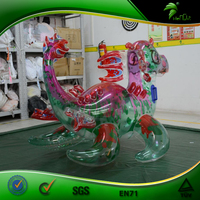 Matériau souple gonflable géant Dragon transparent piscine gonflable animaux