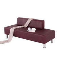 Canapé-banc pliable moderne et minimaliste en cuir PU pour salon de coiffure, pour le confort des clients