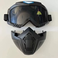 Casque le plus vendu avec protection oculaire UV, lunettes de course intégrales et masque de moto personnalisé