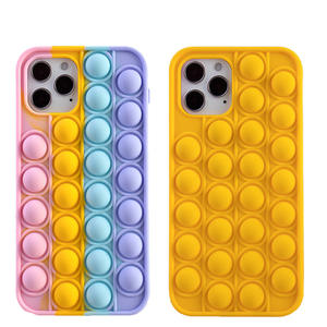 TENCHEN hot sell Bubble Rainbow Cover Push <span class=keywords><strong>It</strong></span> allevia lo Stress custodia per cellulare push bubble custodia per telefono in silicone - Product Image 1