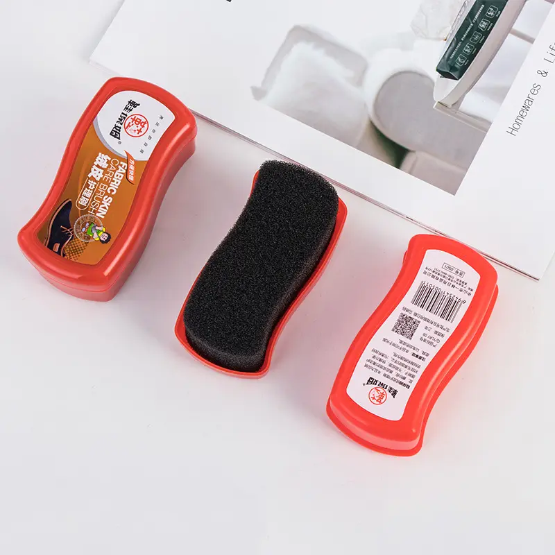 Factory supply sponges women & men leather suede nubuck fabric care shoe polish cleaner for suede shoe cleaning liquid shoe care