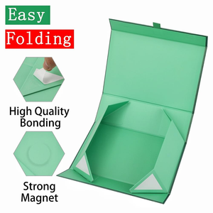 Custom Wholesale With Logo New Arrival Simple Elegant Folding Gift <b>Box</b> - Product Image 3