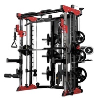 Xinrui XR1001A Équipement de fitness pour la maison, Appareil de musculation commercial en acier, Machine Smith 3D à mouvement par câble, Double poulie, Capacité de charge 160 kg