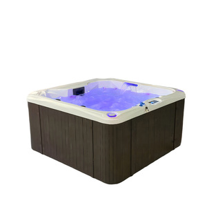 Baignoire de massage extérieure, piscine à eau chaude en acrylique pour hôtel-villa, bain spa à température constante pour 5 personnes, grand <span class=keywords><strong>jacuzzi</strong></span> - Product Image 1