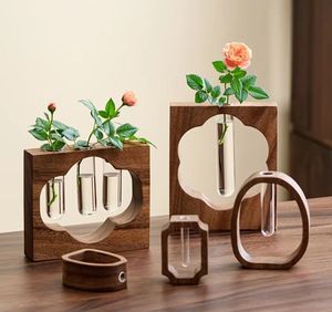 <span class=keywords><strong>Maceta</strong></span> Colgante Magnética <span class=keywords><strong>de</strong></span> Vidrio para Hidroponía, con Madera <span class=keywords><strong>de</strong></span> Nogal Negro Nórdico, Decoración <span class=keywords><strong>de</strong></span> Oficina y Escritorio - Product Image 1