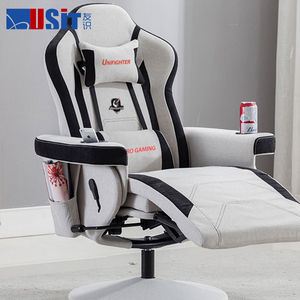 Chaise de bureau pivotante ergonomique, superbe, siège pour gaming et sports électroniques, avec repose-pieds - Product Image 2