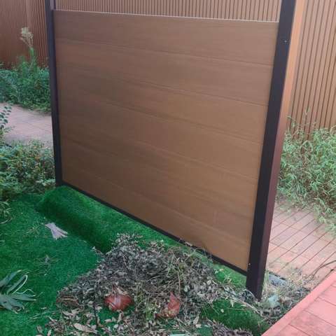 6ft Eco-Friendly Horse & Livestock Privacy Fence for Pool Area WPC Material Splash Resistant Modern Look