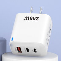 Chargeur mural universel pour téléphone portable double 3 ports 200w US UK EU Bloc de chargeur portable Adaptateur secteur 2.4A Prise pour Iphone Samsung