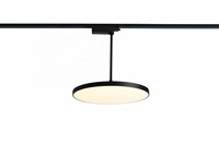Juno – lumière de piste magnétique à panneau rond, éclairage de Spot de galerie d'art à LED avec lampes suspendues de Rail de piste