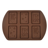 Moldes de biscoito para uso caseiro, molde quadrado resistente ao calor à prova de água, para alimentos, de silicone