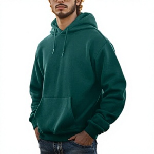 OEM Custom Logo 100% Cotton Heavyweight Fleece 380 GSM Print Logo High-Quality Oversized Drop Shoulder Men's <b>Hoodie</b> Pullover - Product Image 2