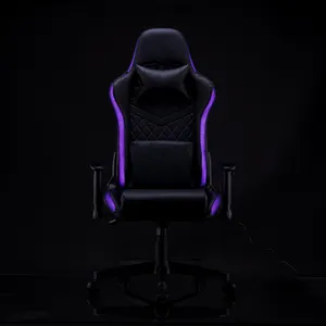 Cadeira de jogo ergonômica para pc, atacado rgb oem sillas gamer computador vermelho levantamento led corrida