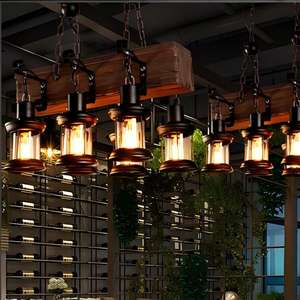 工业风格设计装饰灯餐厅酒吧咖啡厅复古铁艺吊灯 - Product Image 4