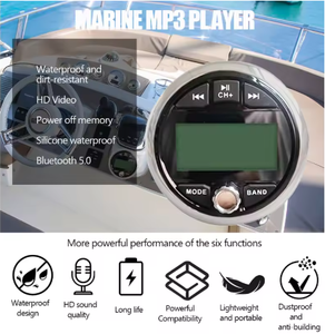 Lettore MP3/MP5 Marino per Yacht, Bus Turistici, ecc., Supporta Ingresso AUX e USB, Ascolta Radio FM e AM - Product Image 2
