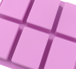 Stampo da forno a forma di piedini a sei cavità stampo per torta per uso alimentare stampi per sapone floreali in Silicone fatti a mano - Product Image 6