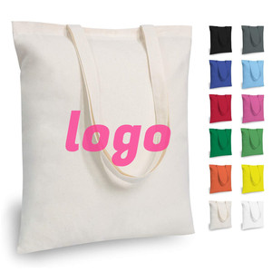 BOTTCOOLA OEM ODM Personalized Reusable Canvas Cotton Tote Bag Customizable Logo Printed Recyclable Blank Calico Shopper Bags