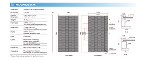 Panneaux solaires photovoltaïques bifaciaux TOPCon de type N TSM-NEG21C.20 695-720W, haute efficacité, grande échelle (695, 700, 715, 720W) - Product Image 5