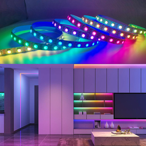 Tira de luz direccionable de 5V, 30 60Leds de ancho, 5mm, matriz Flexible, Color mágico, píxeles, tiras <span class=keywords><strong>Led</strong></span> inteligentes, 5050 Rgb Ws2812, tira de luz - Product Image 5